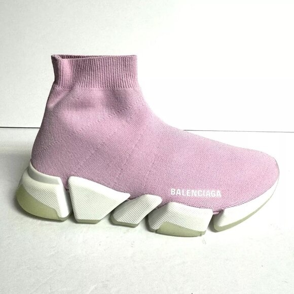 Balenciaga Womens Speed 2.0 LT Sneaker Pink Size EU39 US9 - Picture 1 of 6